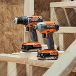 Ridgid 18V Cordless 2-Tool Combo Kit with Drill/Driver, Impact Driver, (2) 2.0 Ah Batteries, and Charger